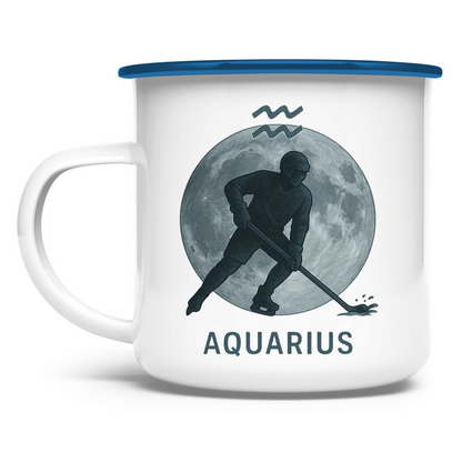 Emaille Tasse STERNZEICHEN AQUARIUS / WASSERMANN