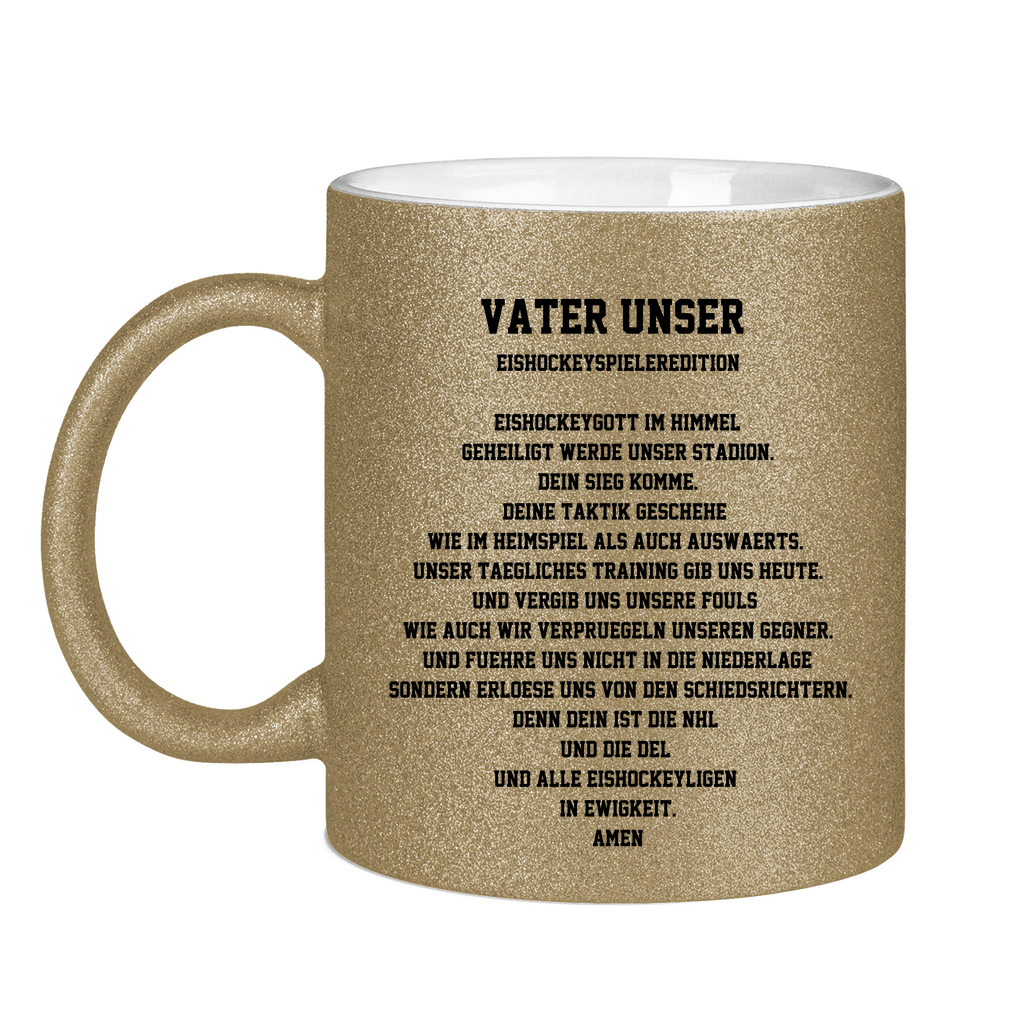 Glitzertasse VATER UNSER SPIELER