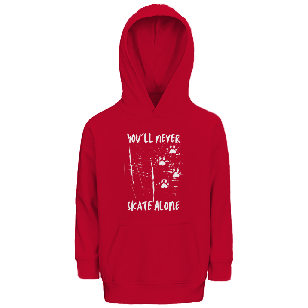 Kids Hoodie NEVER SKATE ALONE