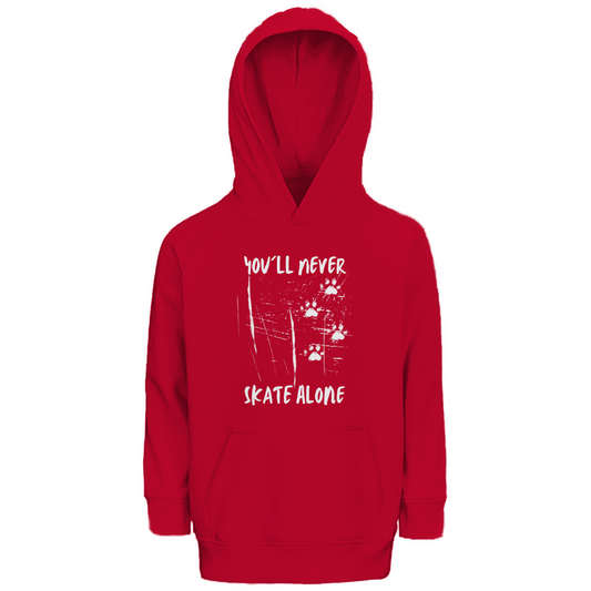 Kids Hoodie NEVER SKATE ALONE