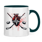 Tasse zweifarbig HOCKEY HEARTBEAT