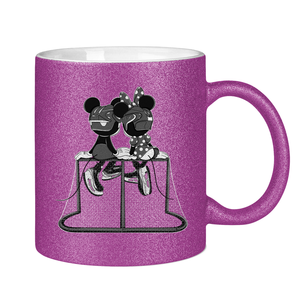 Glitzertasse MOUSE COUPLE