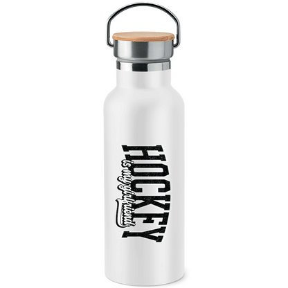 Edelstahl-Trinkflasche HOCKEY IS MY GIRLFRIEND