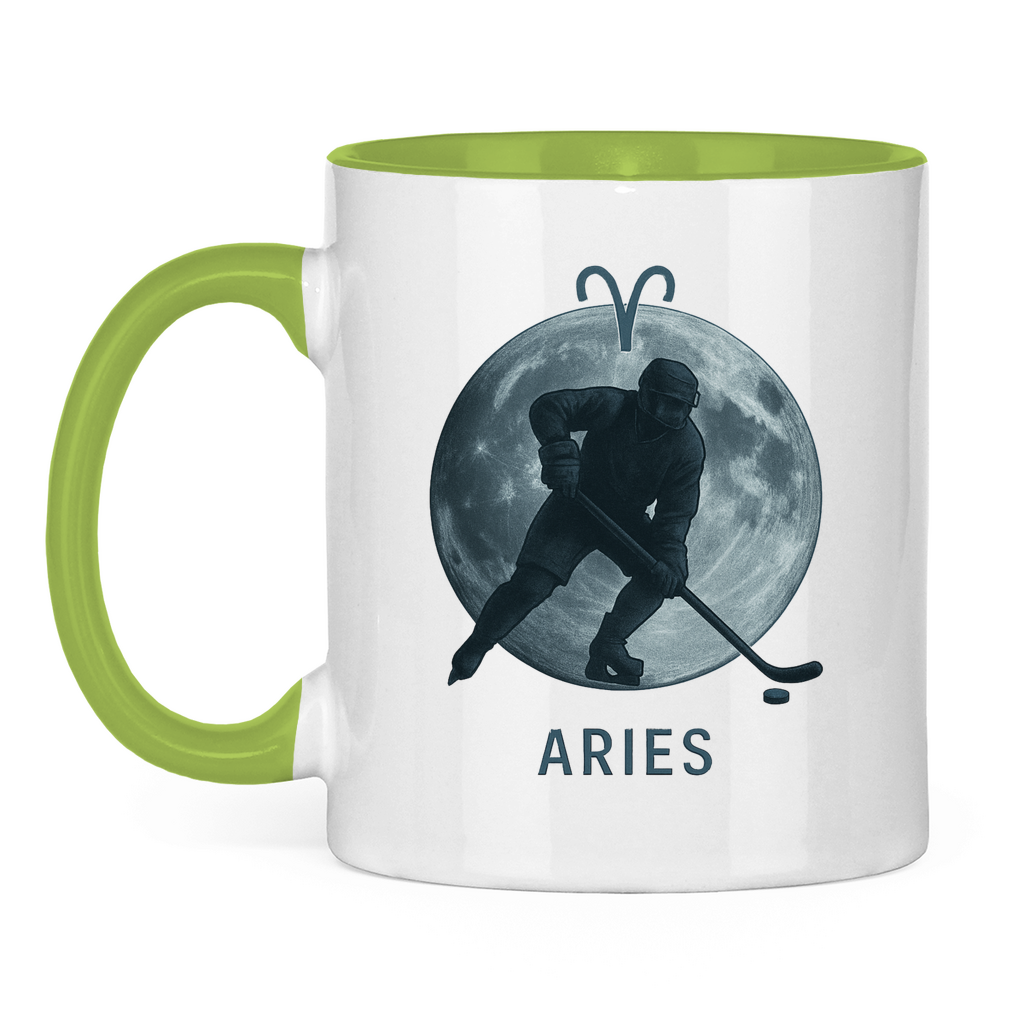 Tasse zweifarbig STERNZEICHEN ARIES / WIDDER