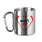 Edelstahltasse HOCKEYLOVE STICKHEART
