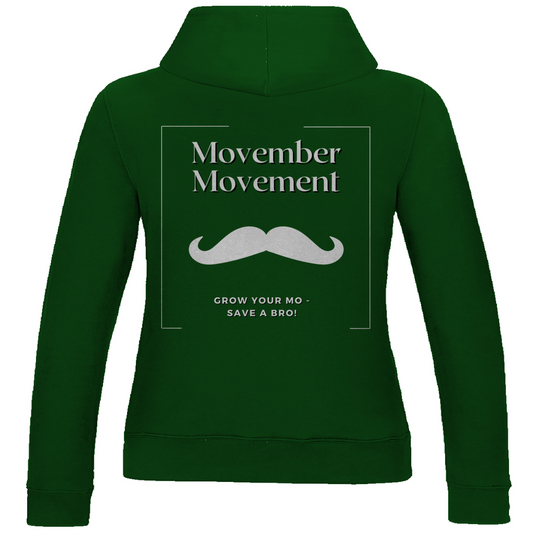 Ladies Hoodie MOVEMBER MOVEMENT (back)