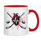 Tasse zweifarbig HOCKEY HEARTBEAT