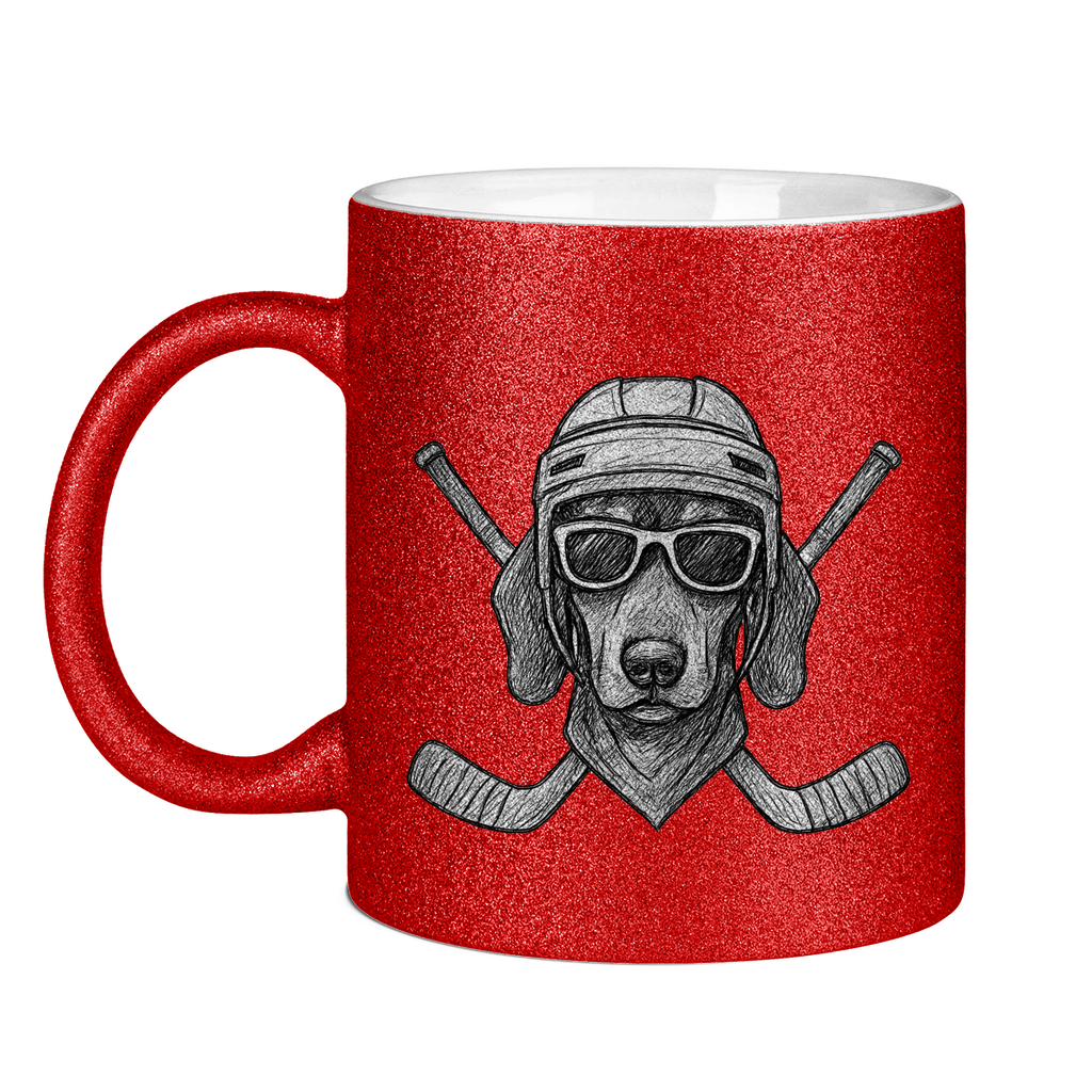 Glitzertasse COOL HOCKEYDOG