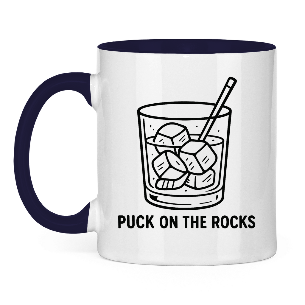 Tasse zweifarbig PUCK ON THE ROCKS
