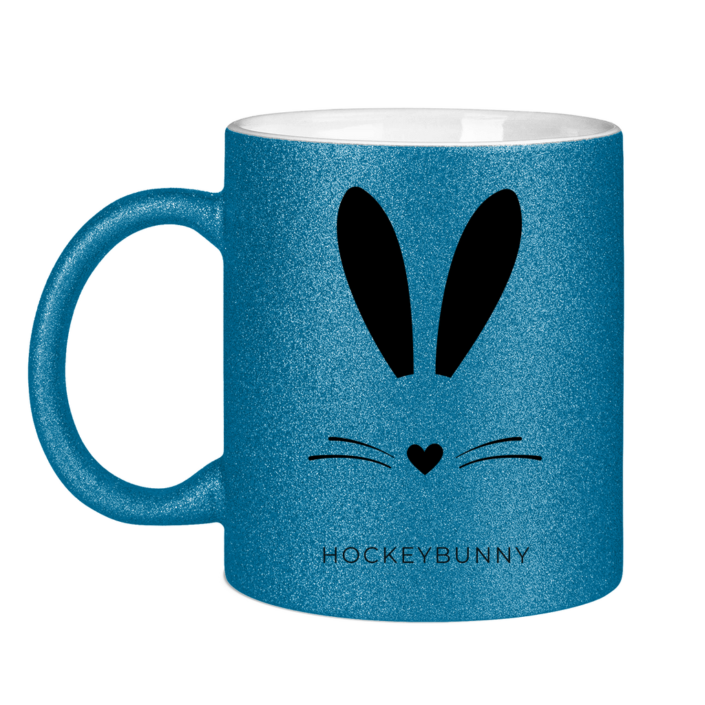 Glitzertasse HOCKEYBUNNY