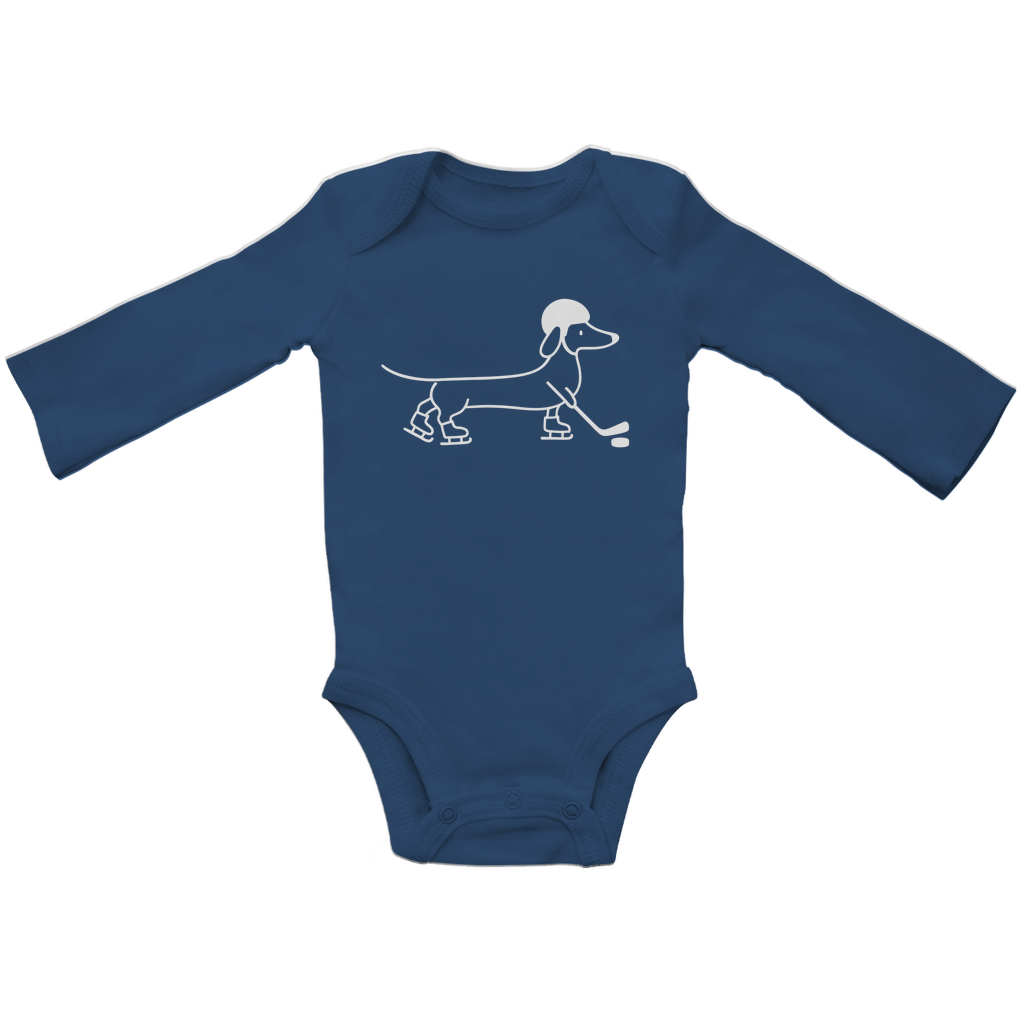 Babybody Langarm HOCKEY DACKEL