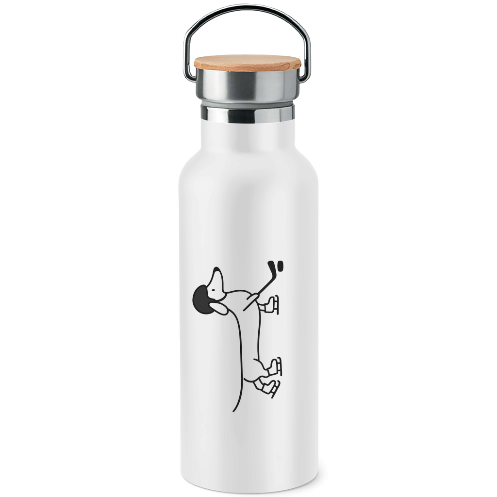 Edelstahl-Trinkflasche HOCKEY DACKEL
