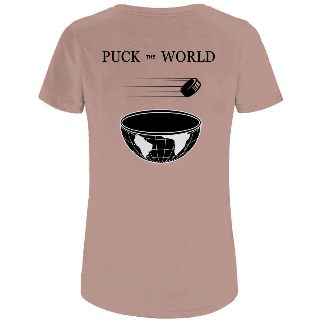 Ladies T-Shirt PUCK THE WORLD (front&back)