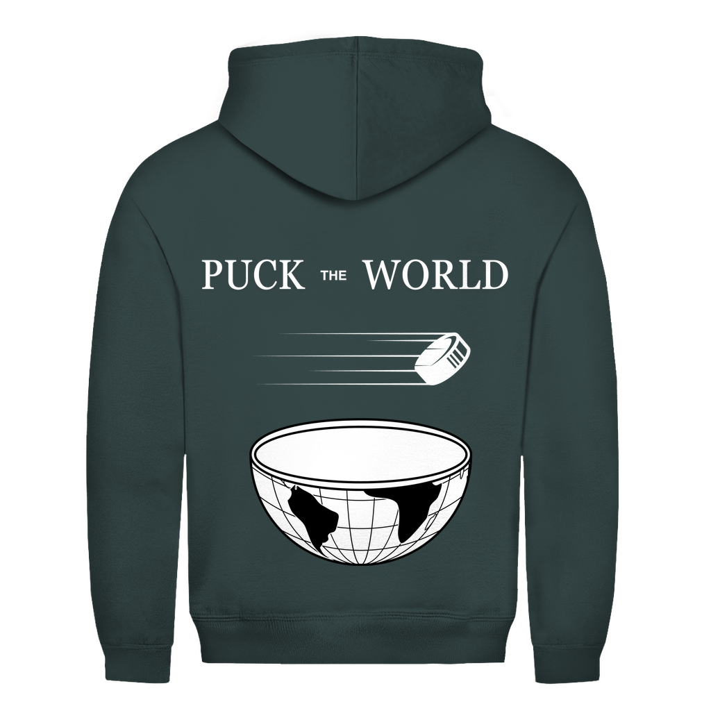 Unisex Hoodie PUCK THE WORLD (front&back)