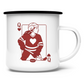 Emaille Tasse HOCKEY HERZKÖNIGIN