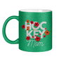 Glitzertasse HOCKEYMOM FLOWERS