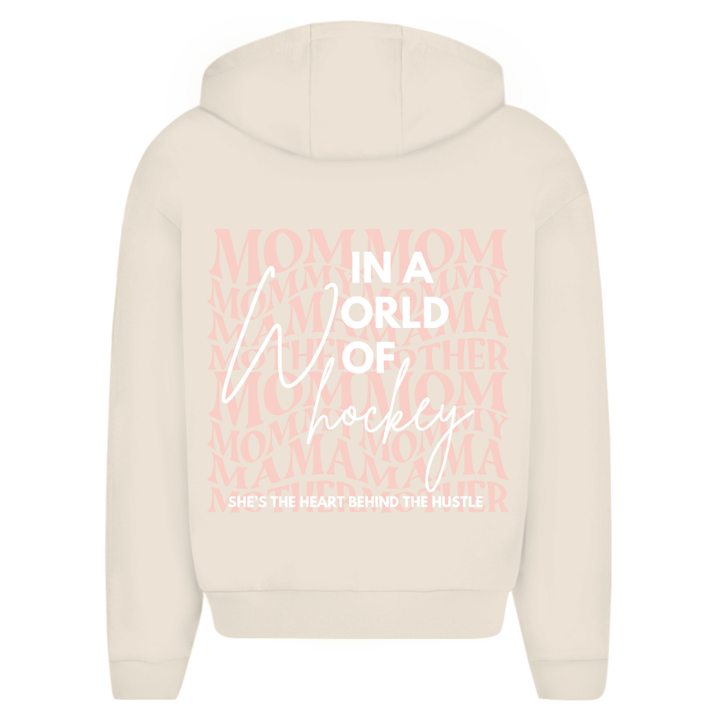 Oversize Zipper WORLD OF HOCKEY - MOM (back)