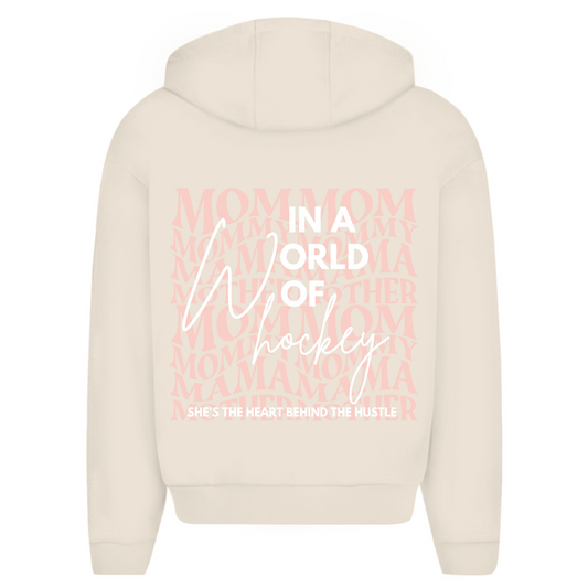 Oversize Zipper WORLD OF HOCKEY - MOM (back)