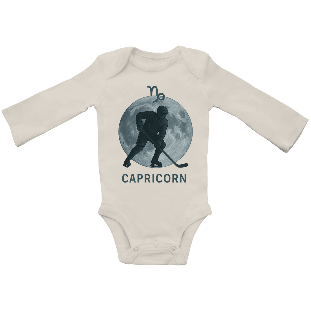Babybody Langarm STERNZEICHEN CAPRICORN / STEINBOCK