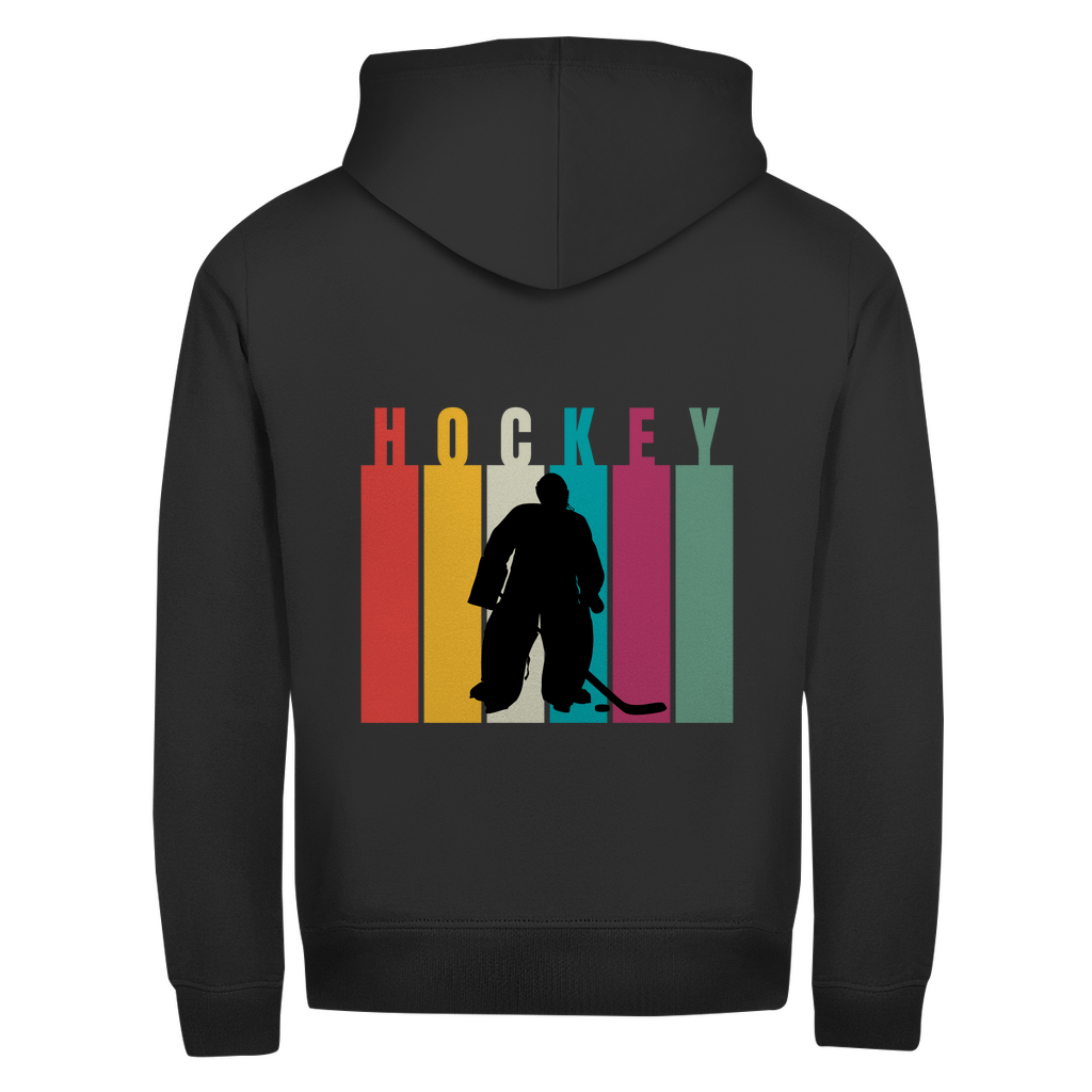 Unisex Zipper COLOURFUL HOCKEY GOALIE (back)