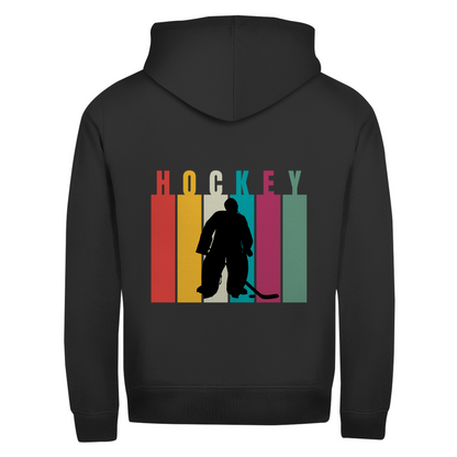 Unisex Zipper COLOURFUL HOCKEY GOALIE (back)