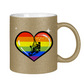 Glitzertasse RAINBOW SKATE HEART