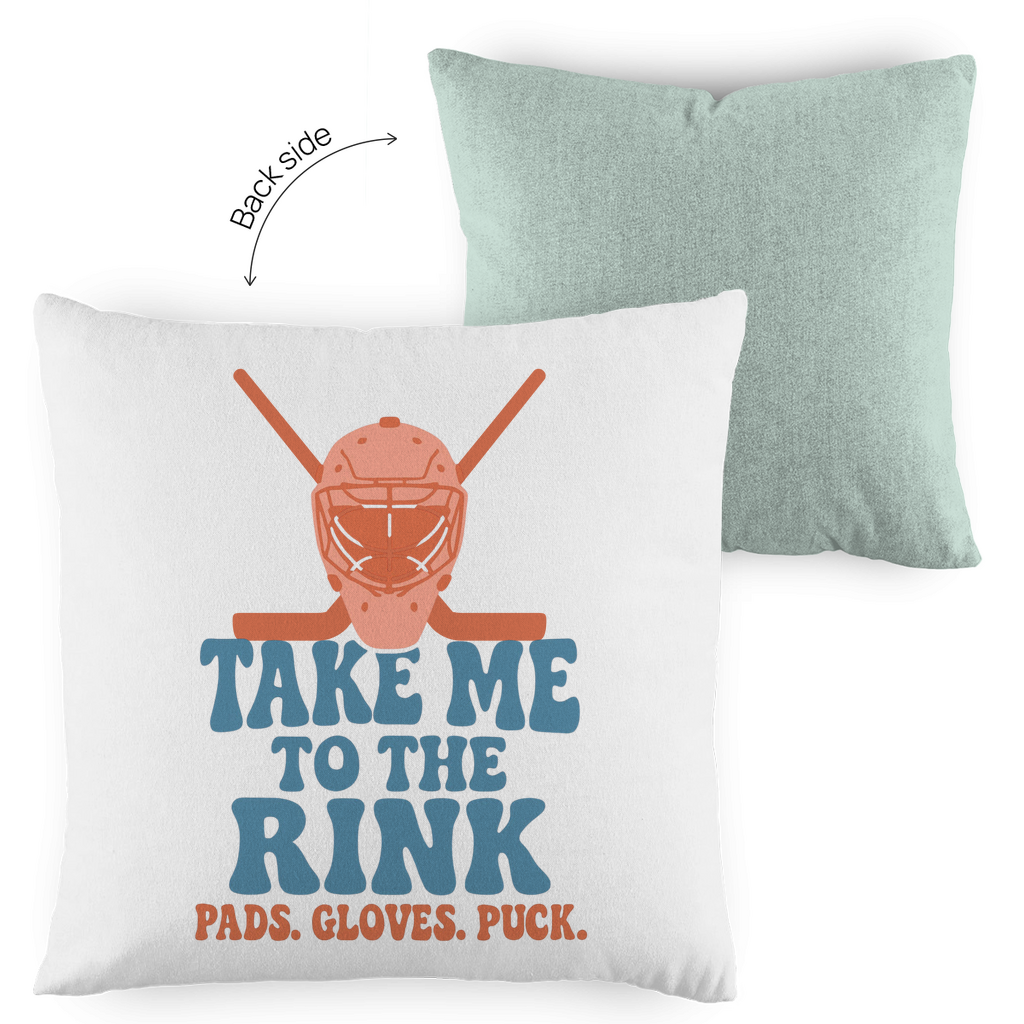 Kopfkissen zweifarbig TAKE ME TO THE RINK GOALIE