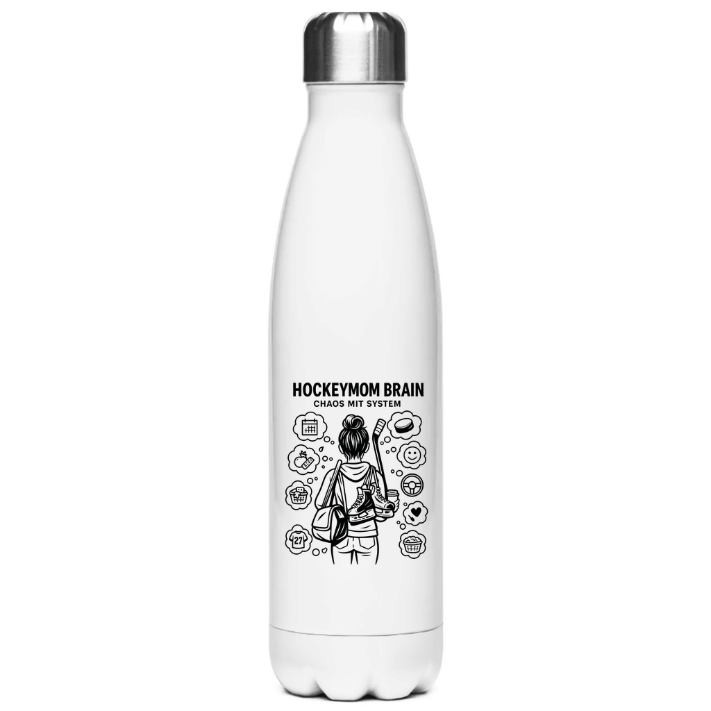 Edelstahl-Thermoflasche HOCKEYMOM BRAIN