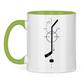 Tasse zweifarbig HOCKEYSTICK MODERN