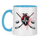Tasse zweifarbig HOCKEY HEARTBEAT