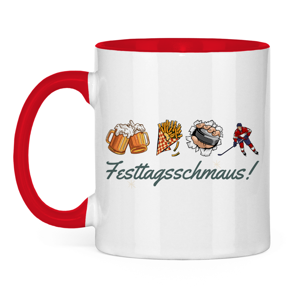 Tasse zweifarbig FESTTAGSSCHMAUS