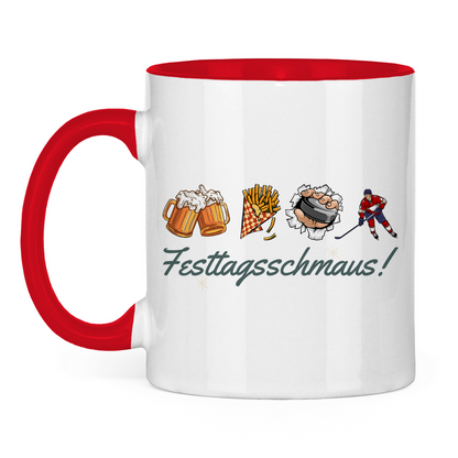 Tasse zweifarbig FESTTAGSSCHMAUS