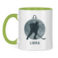 Tasse zweifarbig STERNZEICHEN LIBRA / WAAGE
