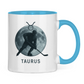 Tasse zweifarbig STERNZEICHEN TAURUS / STIER