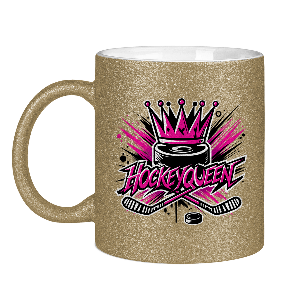 Glitzertasse HOCKEYQUEEN