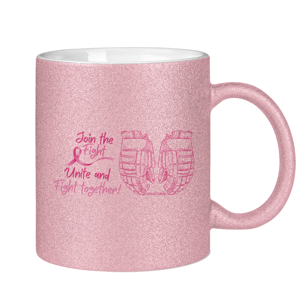 Glitzertasse PINKTOBER FIGHT