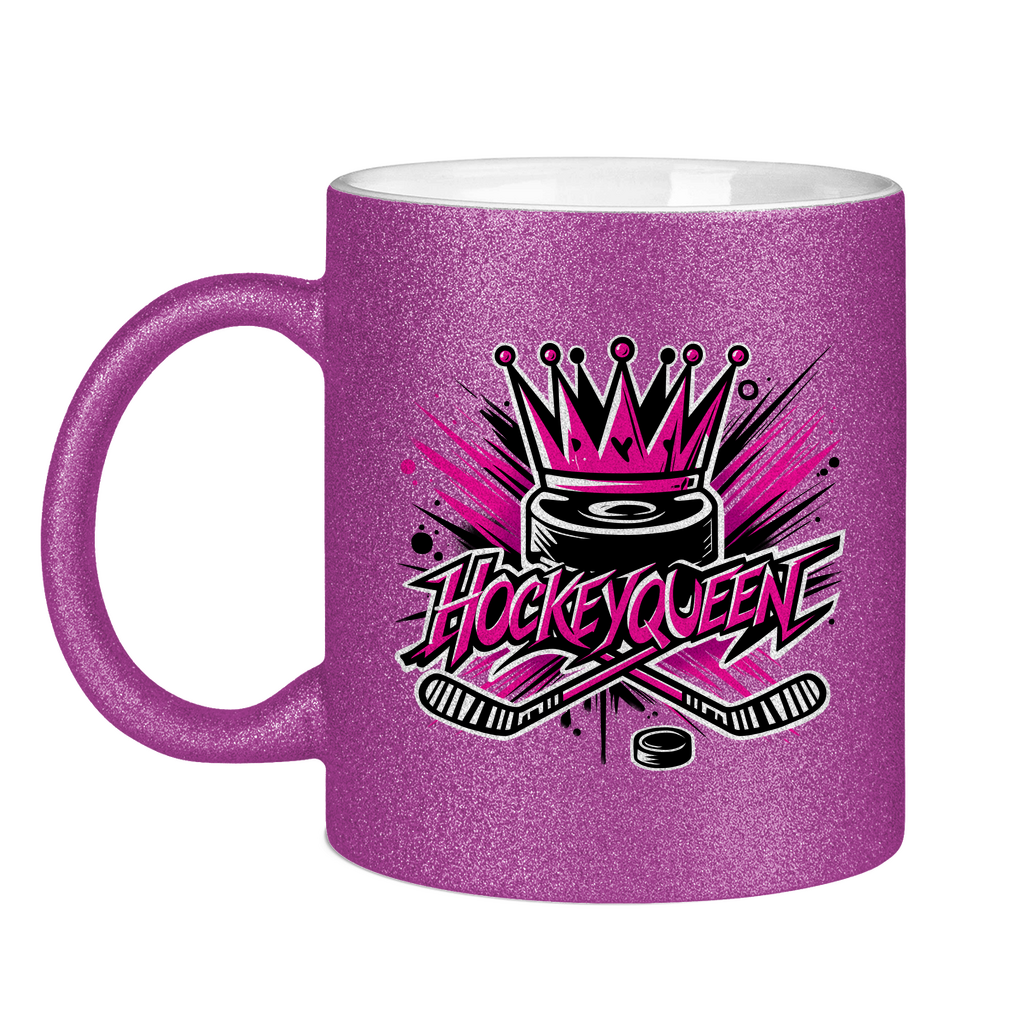 Glitzertasse HOCKEYQUEEN