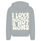 Oversize Zipper I LOVE HOCKEY & HOT MOMS (back)