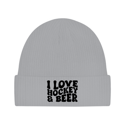 Beanie  I LOVE HOCKEY & BEER