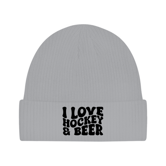 Beanie  I LOVE HOCKEY & BEER