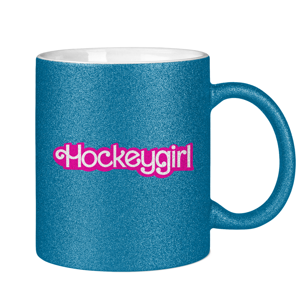 Glitzertasse HOCKEYGIRL SCHRIFT