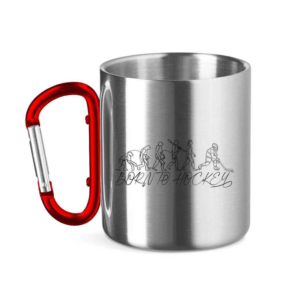 Edelstahltasse BORN TO HOCKEY EVULUTION
