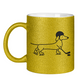 Glitzertasse HOCKEY DACKEL