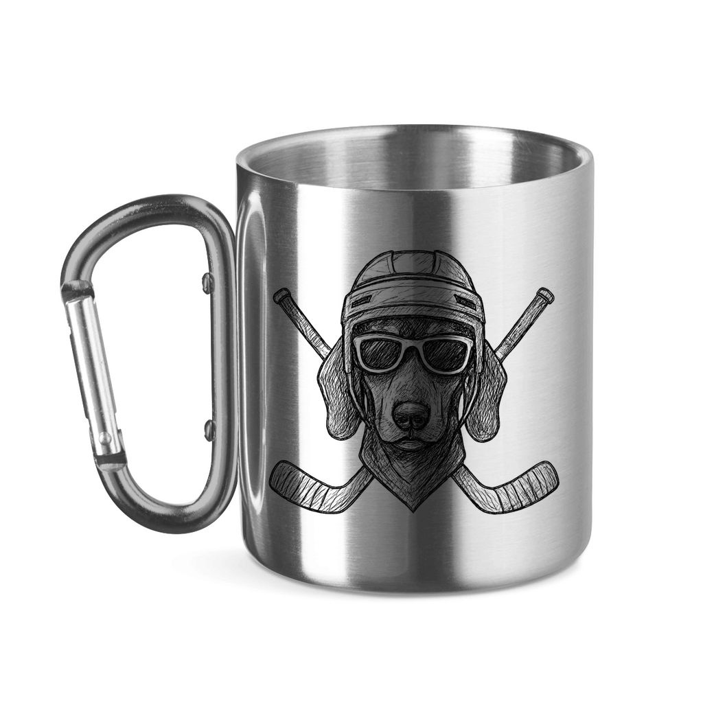 Edelstahltasse COOL HOCKEYDOG