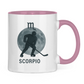 Tasse zweifarbig STERNZEICHEN SCORPIO / SKORPION
