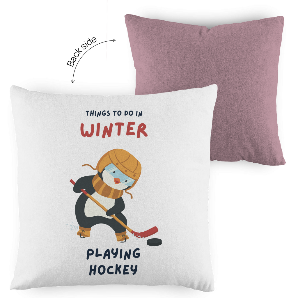 Kopfkissen zweifarbig PINGU HOCKEY