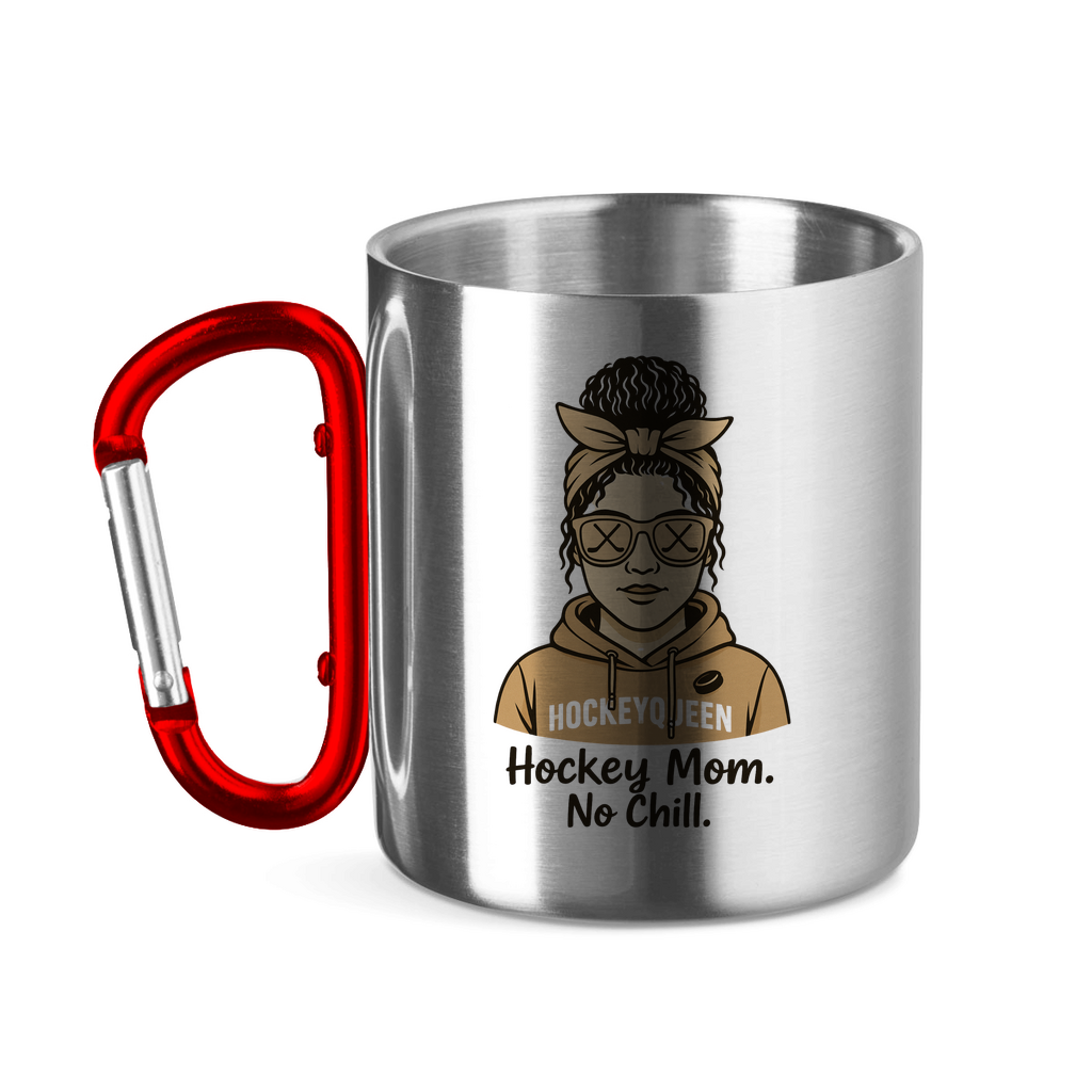 Edelstahltasse HOCKEY MOM - NO CHILL
