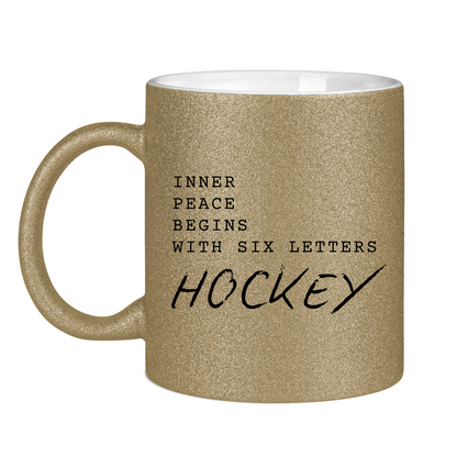 Glitzertasse INNER PEACE