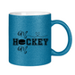 Glitzertasse HOCKEY MOM HEART