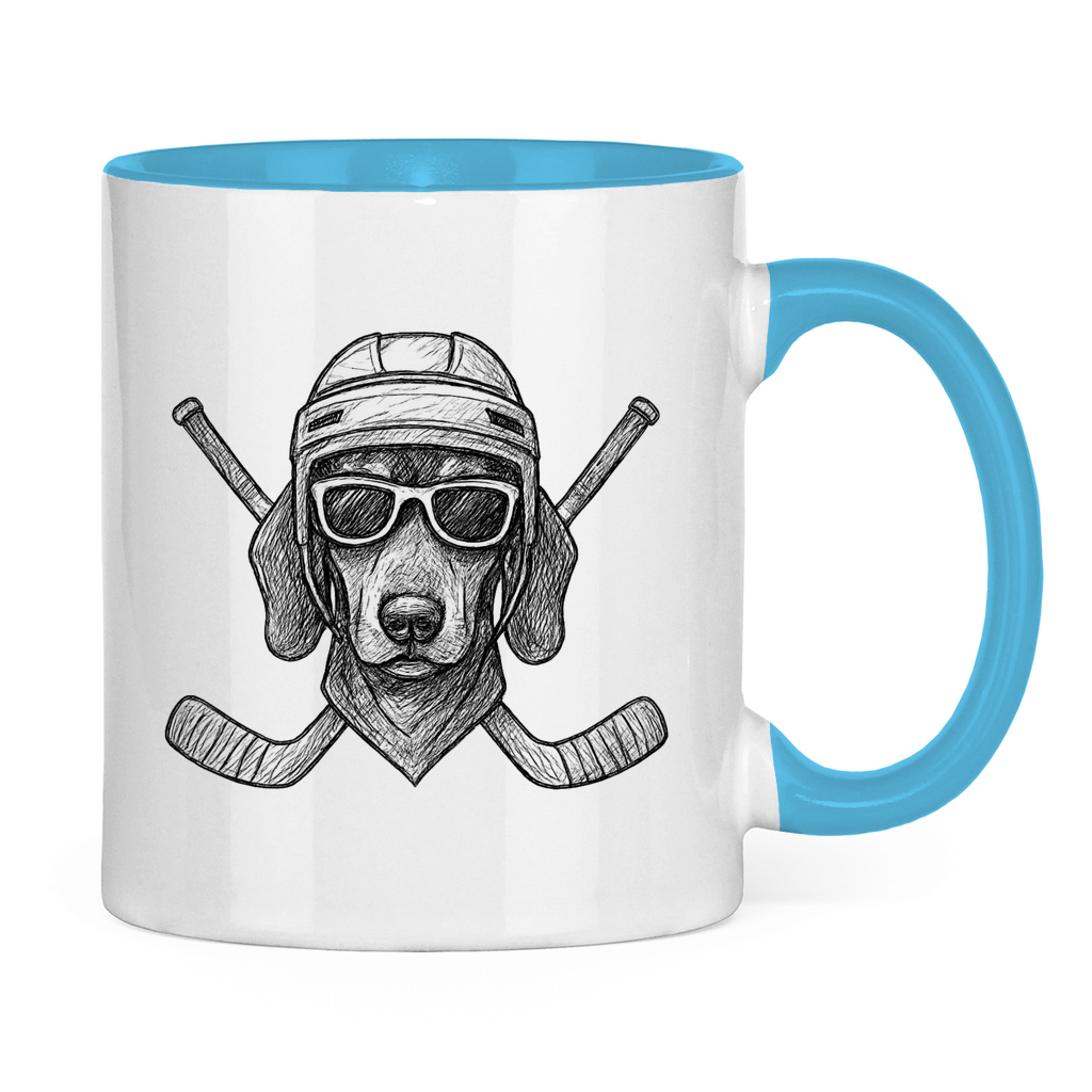 Tasse zweifarbig COOL HOCKEYDOG